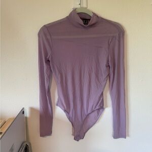 Forever 21 Lavender Long Sleeve Bodysuit